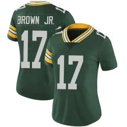 Green Bay Packers Women's Limited Green Team Color Vapor Untouchable Jersey (17 Sam Brown Jr.)