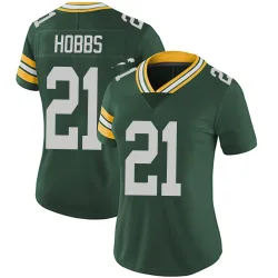 Green Bay Packers Women's Limited Green Team Color Vapor Untouchable Jersey (21 Nate Hobbs)