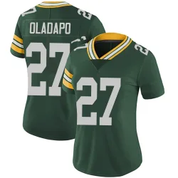 Green Bay Packers Women's Limited Green Team Color Vapor Untouchable Jersey (27 Kitan Oladapo)