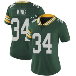 Green Bay Packers Women's Limited Green Team Color Vapor Untouchable Jersey (34 Kalen King)