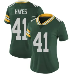 Green Bay Packers Women's Limited Green Team Color Vapor Untouchable Jersey (41 Kaleb Hayes)