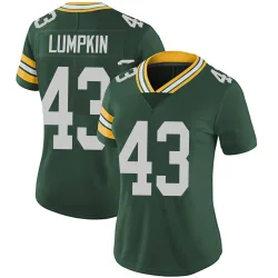 Green Bay Packers Women's Limited Green Team Color Vapor Untouchable Jersey (43 Johnny Lumpkin)