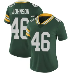 Green Bay Packers Women's Limited Green Team Color Vapor Untouchable Jersey (46 Amar Johnson)