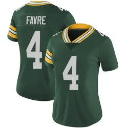 Green Bay Packers Women's Limited Green Team Color Vapor Untouchable Jersey (4 Brett Favre)
