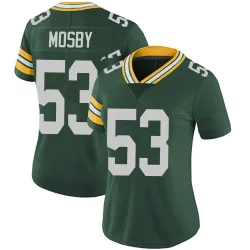 Green Bay Packers Women's Limited Green Team Color Vapor Untouchable Jersey (53 Arron Mosby)