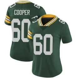 Green Bay Packers Women's Limited Green Team Color Vapor Untouchable Jersey (60 Tyler Cooper)