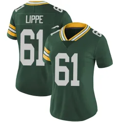 Green Bay Packers Women's Limited Green Team Color Vapor Untouchable Jersey (61 J.J. Lippe)