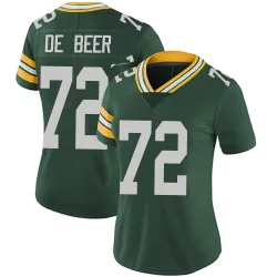 Green Bay Packers Women's Limited Green Team Color Vapor Untouchable Jersey (72 Gerhard de Beer)