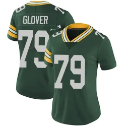 Green Bay Packers Women's Limited Green Team Color Vapor Untouchable Jersey (79 Travis Glover)