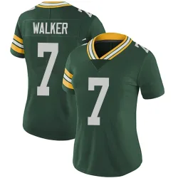 Green Bay Packers Women's Limited Green Team Color Vapor Untouchable Jersey (7 Quay Walker)