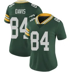 Green Bay Packers Women's Limited Green Team Color Vapor Untouchable Jersey (84 Tyler Davis)