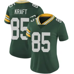Green Bay Packers Women's Limited Green Team Color Vapor Untouchable Jersey (85 Tucker Kraft)