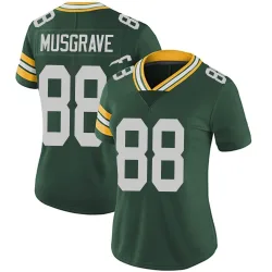 Green Bay Packers Women's Limited Green Team Color Vapor Untouchable Jersey (88 Luke Musgrave)