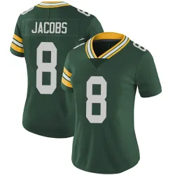 Green Bay Packers Women's Limited Green Team Color Vapor Untouchable Jersey (8 Josh Jacobs)