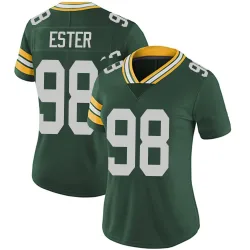 Green Bay Packers Women's Limited Green Team Color Vapor Untouchable Jersey (98 James Ester)