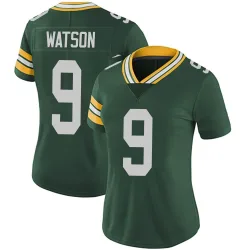 Green Bay Packers Women's Limited Green Team Color Vapor Untouchable Jersey (9 Christian Watson)