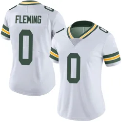 Green Bay Packers Women's Limited White Vapor Untouchable Jersey (0 Julian Fleming)