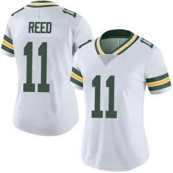 Green Bay Packers Women's Limited White Vapor Untouchable Jersey (11 Jayden Reed)