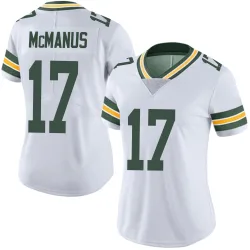 Green Bay Packers Women's Limited White Vapor Untouchable Jersey (17 Brandon McManus)