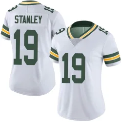 Green Bay Packers Women's Limited White Vapor Untouchable Jersey (19 Dimitri Stanley)