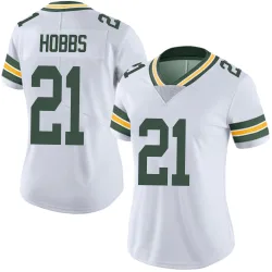 Green Bay Packers Women's Limited White Vapor Untouchable Jersey (21 Nate Hobbs)