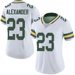 Green Bay Packers Women's Limited White Vapor Untouchable Jersey (23 Jaire Alexander)