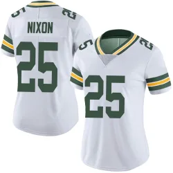 Green Bay Packers Women's Limited White Vapor Untouchable Jersey (25 Keisean Nixon)