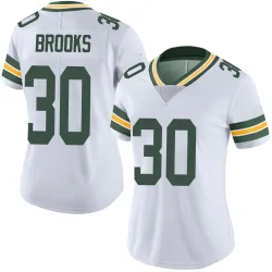 Green Bay Packers Women's Limited White Vapor Untouchable Jersey (30 Chris Brooks)