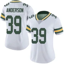 Green Bay Packers Women's Limited White Vapor Untouchable Jersey (39 Zayne Anderson)