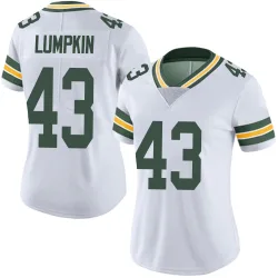 Green Bay Packers Women's Limited White Vapor Untouchable Jersey (43 Johnny Lumpkin)