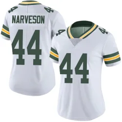 Green Bay Packers Women's Limited White Vapor Untouchable Jersey (44 Brayden Narveson)