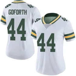 Green Bay Packers Women's Limited White Vapor Untouchable Jersey (44 Ralen Goforth)