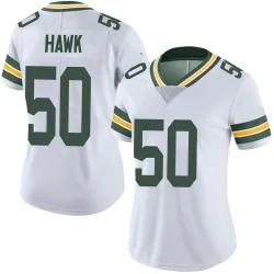 Green Bay Packers Women's Limited White Vapor Untouchable Jersey (50 A.J. Hawk)