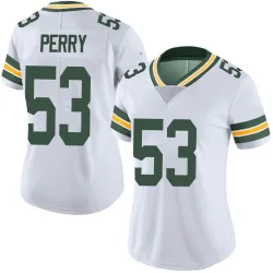 Green Bay Packers Women's Limited White Vapor Untouchable Jersey (53 Nick Perry)