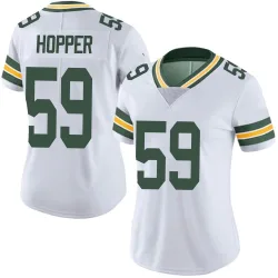 Green Bay Packers Women's Limited White Vapor Untouchable Jersey (59 Ty'Ron Hopper)