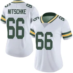Green Bay Packers Women's Limited White Vapor Untouchable Jersey (66 Ray Nitschke)