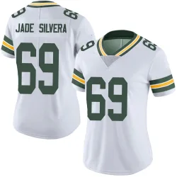 Green Bay Packers Women's Limited White Vapor Untouchable Jersey (69 Nesta Jade Silvera)