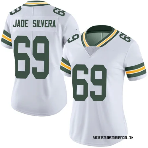 Green Bay Packers Women's Limited White Vapor Untouchable Jersey (69 Nesta Jade Silvera)