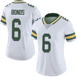Green Bay Packers Women's Limited White Vapor Untouchable Jersey (6 Jadakis Bonds)