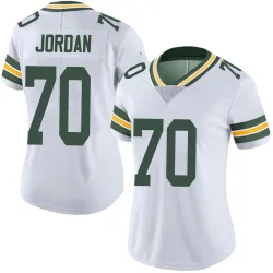 Green Bay Packers Women's Limited White Vapor Untouchable Jersey (70 Michael Jordan)