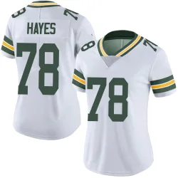 Green Bay Packers Women's Limited White Vapor Untouchable Jersey (78 Marquis Hayes)
