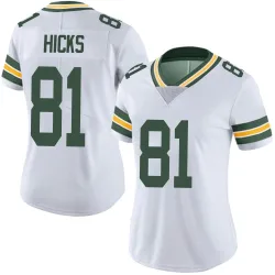 Green Bay Packers Women's Limited White Vapor Untouchable Jersey (81 Julian Hicks)
