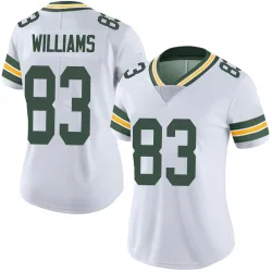 Green Bay Packers Women's Limited White Vapor Untouchable Jersey (83 Savion Williams)