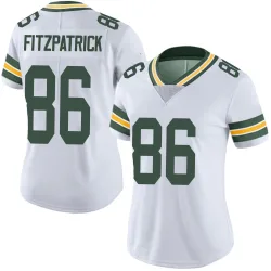 Green Bay Packers Women's Limited White Vapor Untouchable Jersey (86 John FitzPatrick)