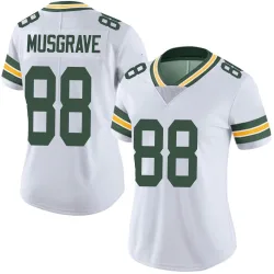 Green Bay Packers Women's Limited White Vapor Untouchable Jersey (88 Luke Musgrave)