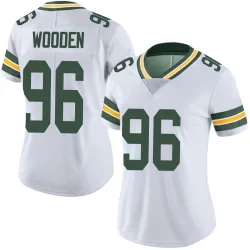 Green Bay Packers Women's Limited White Vapor Untouchable Jersey (96 Colby Wooden)