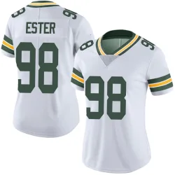 Green Bay Packers Women's Limited White Vapor Untouchable Jersey (98 James Ester)