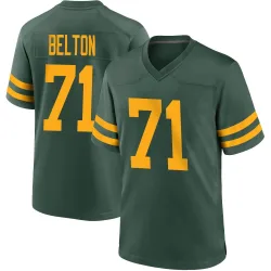 Green Bay Packers Youth Game Green Alternate Jersey (71 Anthony Belton)