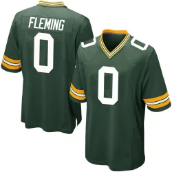 Green Bay Packers Youth Game Green Team Color Jersey (0 Julian Fleming)