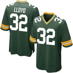 Green Bay Packers Youth Game Green Team Color Jersey (32 MarShawn Lloyd)